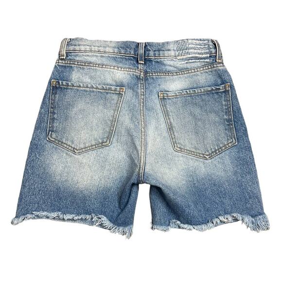 Revice (Revolve) 90s Cutoff High Waisted Jean Shorts Distressed Raw Hem Size 27 - Picture 13 of 13